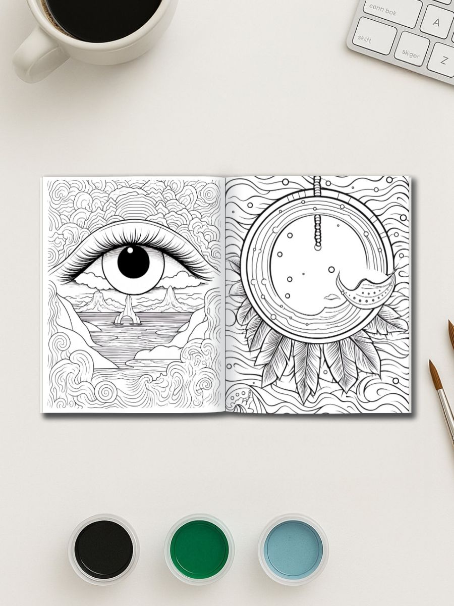Boho Expressions – 47 Whimsical Art Pages - Image 3